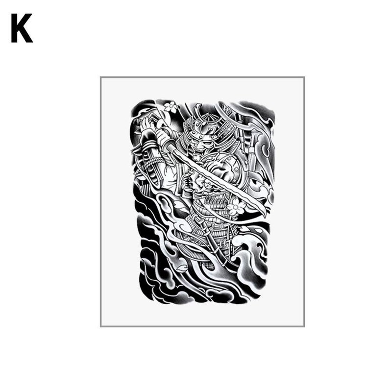 Juice herbal temporary tattoo stickers, Japanese traditional temporary tattoo stickers, waterproof, long-lasting, for men's arms, personalized, high-end, large-format floral designs.